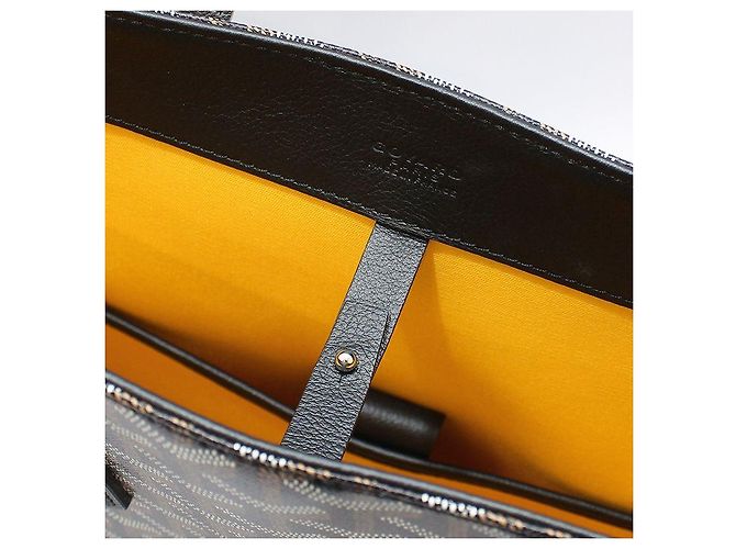 Borsa Tote in tela Goyardine nera Voltaire Nero - vista 8