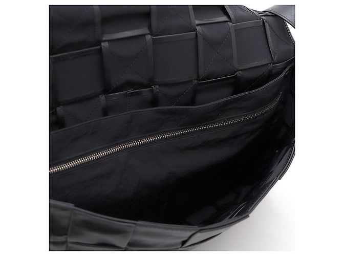 Bolso Bandolera Bottega Veneta Intrecciato Format Maxi Cassette Negro - vista 7