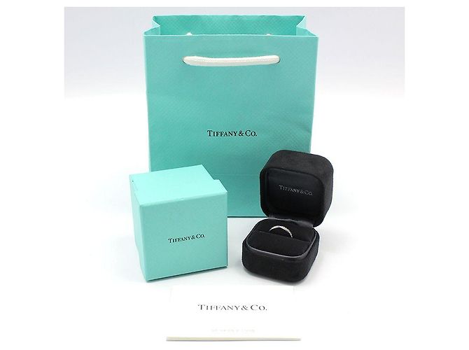 Tiffany & Co Anello Harmony in Platino e Diamante Argento - vista 2