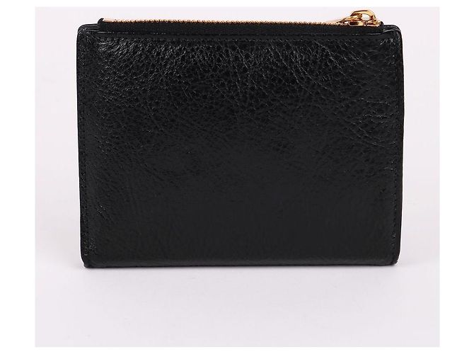 Balenciaga Portafoglio BB Monako nero con finiture dorate - vista 4