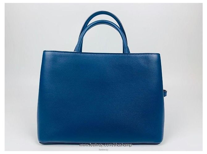 Borsa a Spalla Fendi Tuchure Petit Blu - vista 2