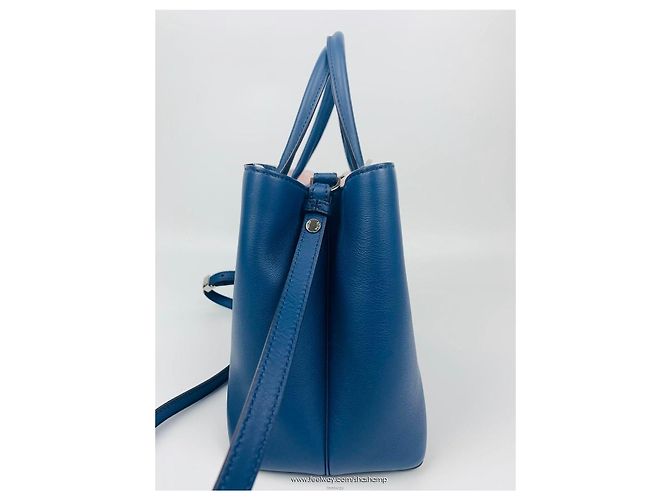 Borsa a Spalla Fendi Tuchure Petit Blu - vista 3
