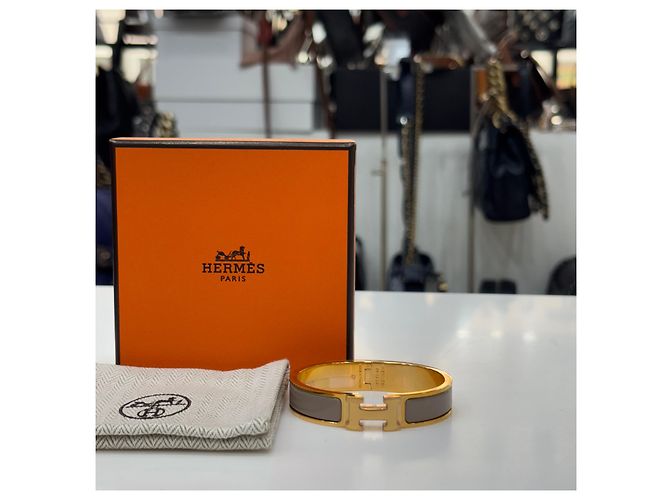 Hermès Pulsera Click para Mujer Marron Glacé PM - vista 3