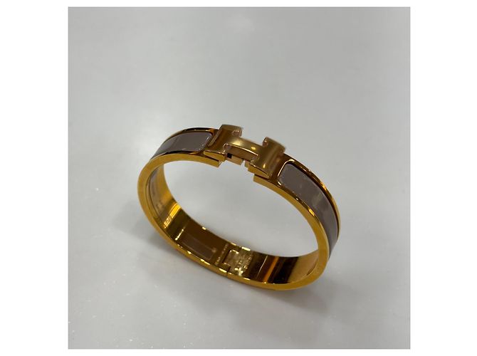 Hermès Pulsera Click para Mujer Marron Glacé PM - vista 4