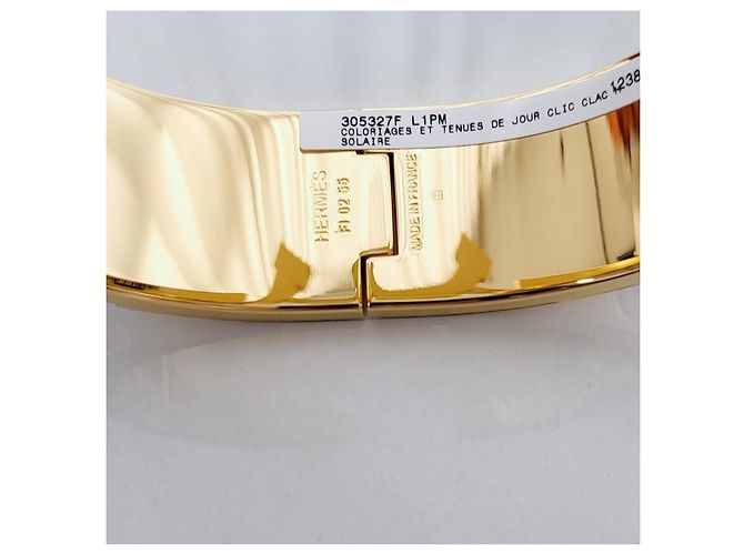 Hermès Click Clack Colorings and Day Attire Armband Orange - Ansicht 11