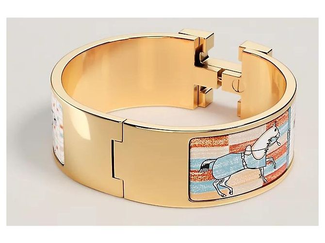 Hermès Click Clack Colorings and Day Attire Armband Orange - Ansicht 3