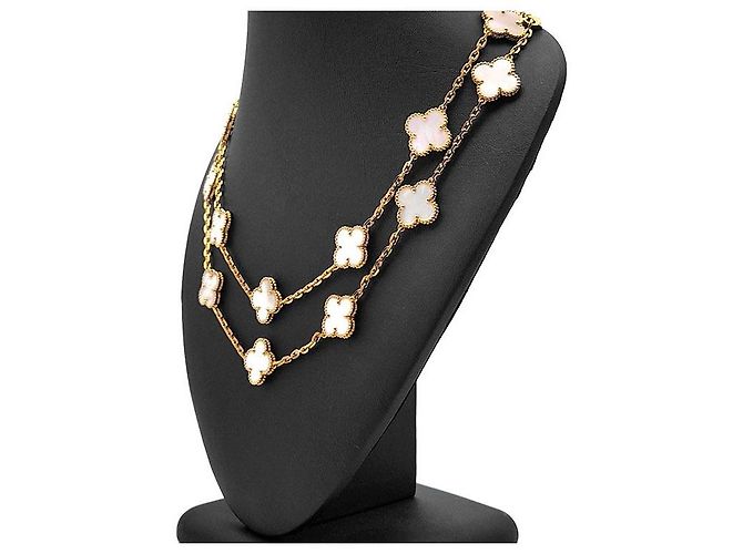 Van Cleef & Arpels Van Cleef Arpels Alhambra Motif lange Halskette Mehrfarben - Ansicht 2