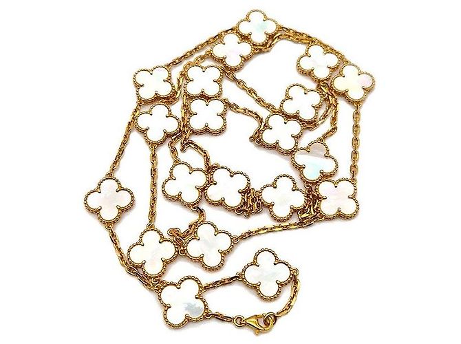 Van Cleef & Arpels Van Cleef Arpels Alhambra Motif lange Halskette Mehrfarben - Ansicht 4