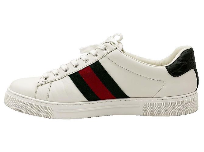 Gucci Sneakers Ace in pelle bianca Bianco - vista 6