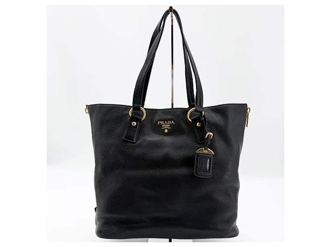 Prada Borsa a Spalla Vitel Cadore Nero - vista 2