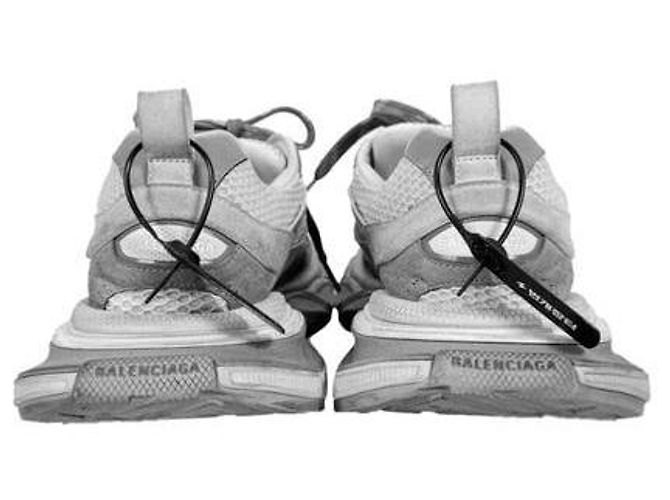 Balenciaga Sneaker One-Out in scamosciato da uomo Grigio chiaro Marrone - vista 10