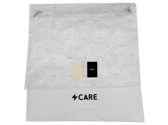 Hermès Gabardina asimétrica de mezcla de cuero para mujer Beige Castaño - vista 12