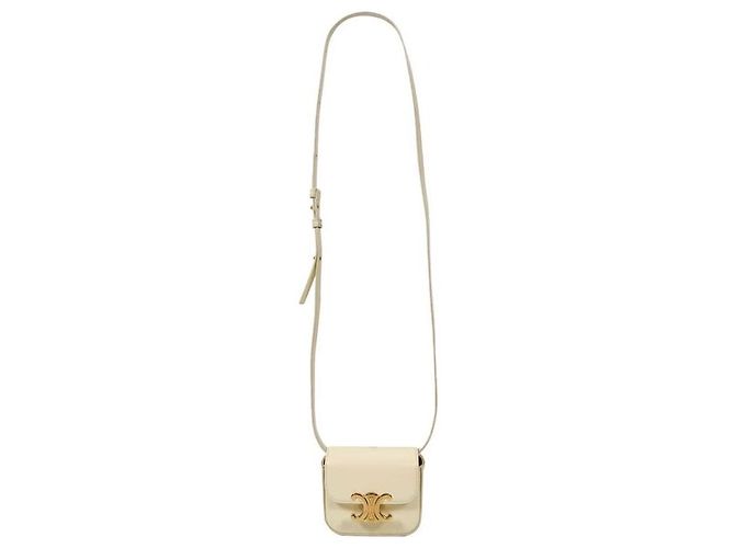 Céline Mini borsa a tracolla Claude Shiny Triomphe Gialla Giallo - vista 2