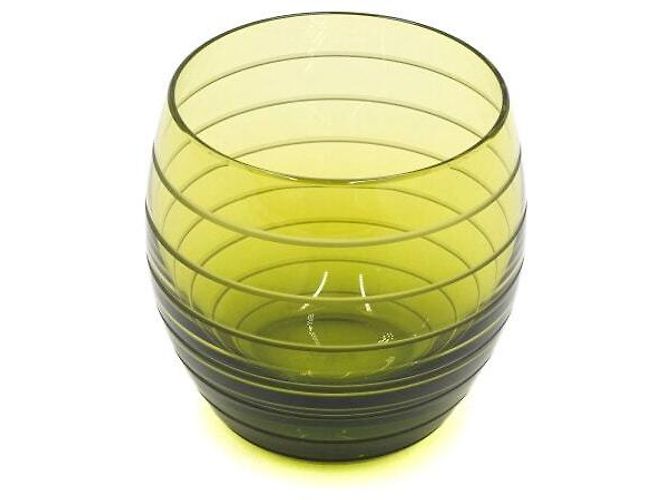 Hermès Green Fanfare Kristall Old Fashioned Glas-Set Grün - Ansicht 2