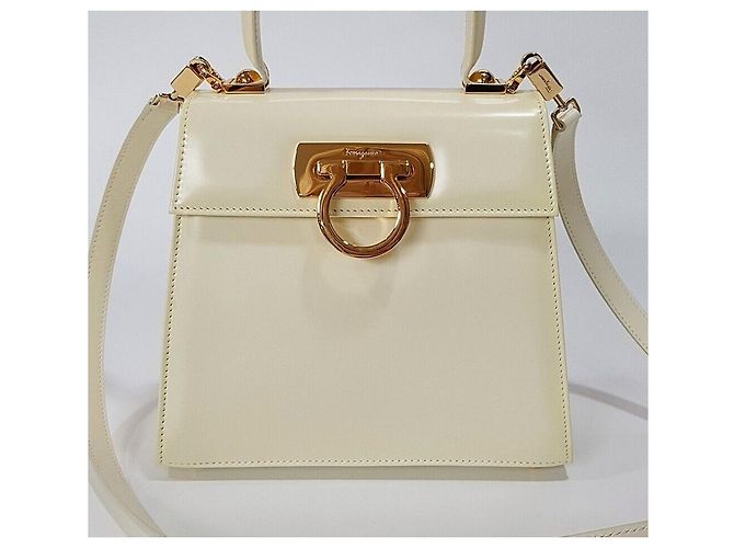 Salvatore Ferragamo Iconic Top Handle Kelly Tasche Silber - Ansicht 2