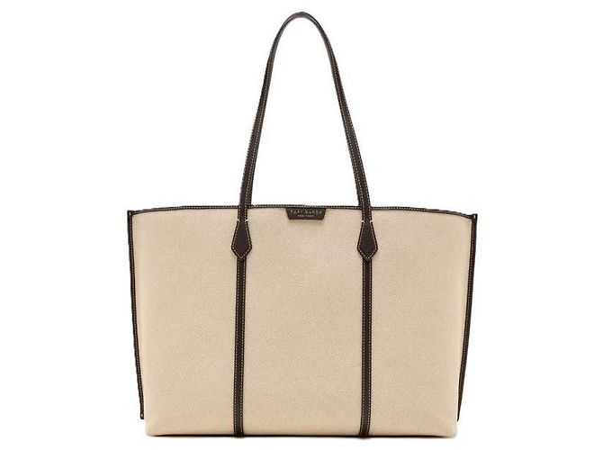 Tory Burch BORSA TOTE IN TELA PERRY Marrone - vista 3
