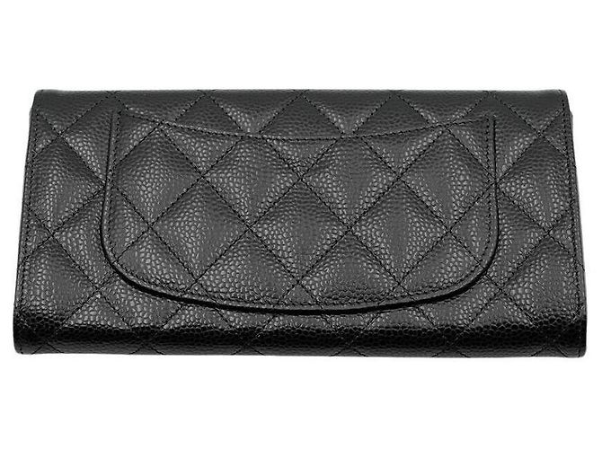 Chanel Caviar Long Wallet Schwarz - Ansicht 2