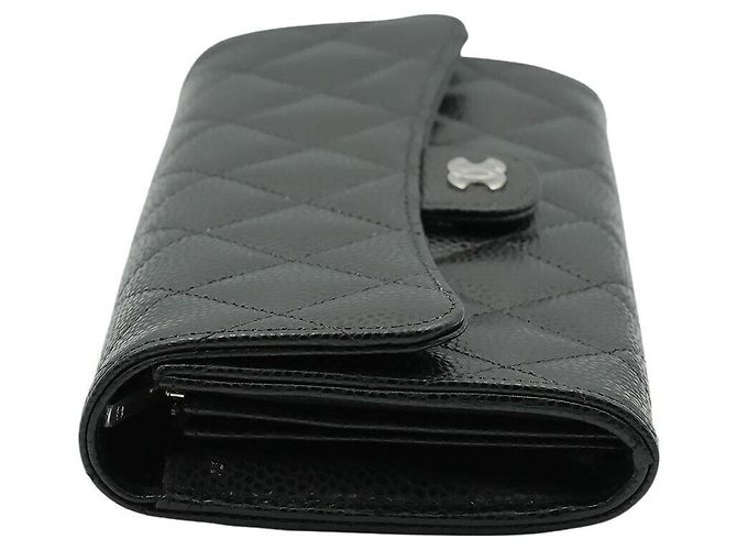 Chanel Caviar Long Wallet Schwarz - Ansicht 3