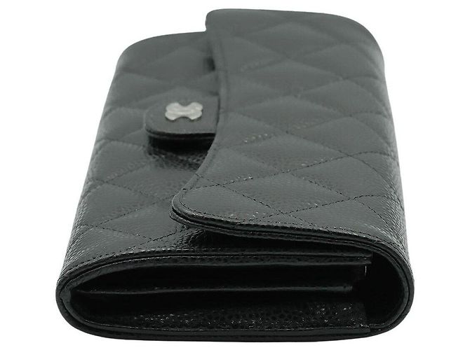 Chanel Caviar Long Wallet Schwarz - Ansicht 4