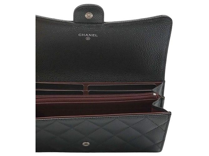 Chanel Caviar Long Wallet Schwarz - Ansicht 5