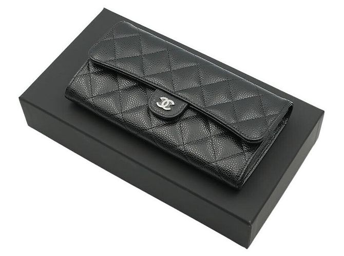Chanel Caviar Long Wallet Schwarz - Ansicht 6