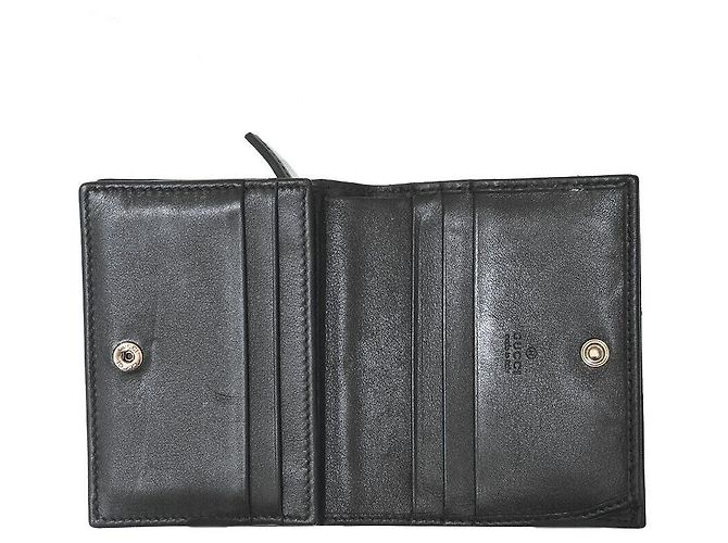 Gucci Cartera Compacta Marmont Chevron Negro - vista 3