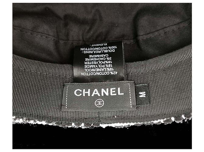 Chanel Tweed CC Logo Jagdkappe - Ansicht 5
