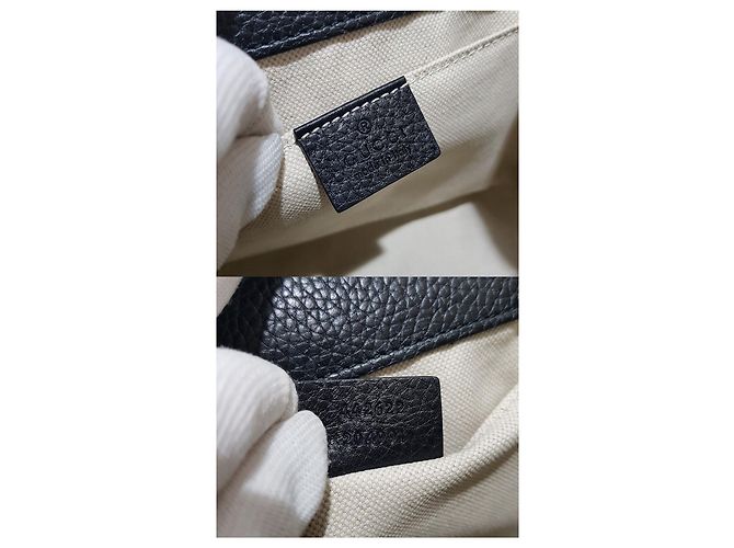Borsa Tote con manico e tracolla Gucci GG Marmont Nero - vista 10