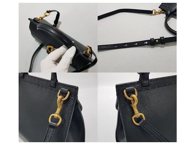 Borsa Tote con manico e tracolla Gucci GG Marmont Nero - vista 6