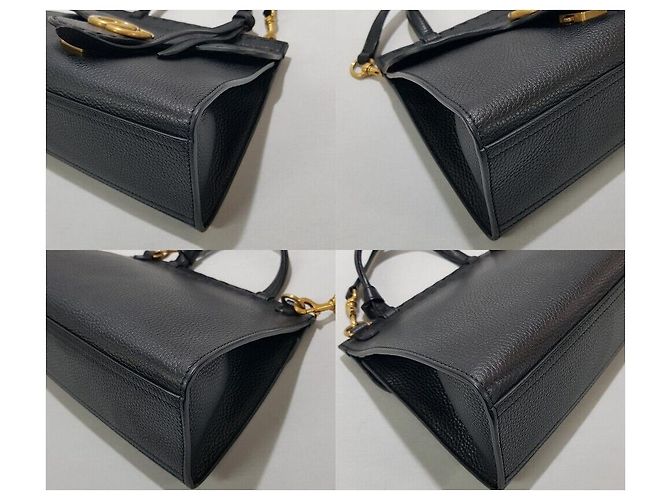 Borsa Tote con manico e tracolla Gucci GG Marmont Nero - vista 8