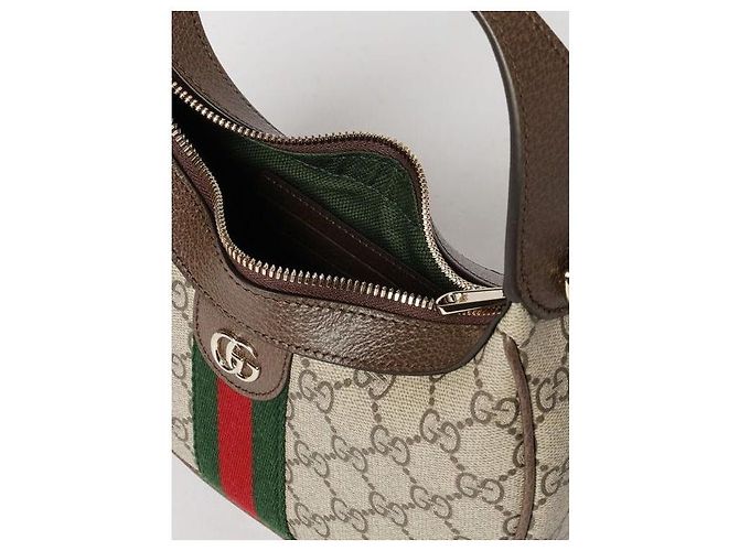 Gucci Piccola borsa a tracolla Ophidia Marrone - vista 8