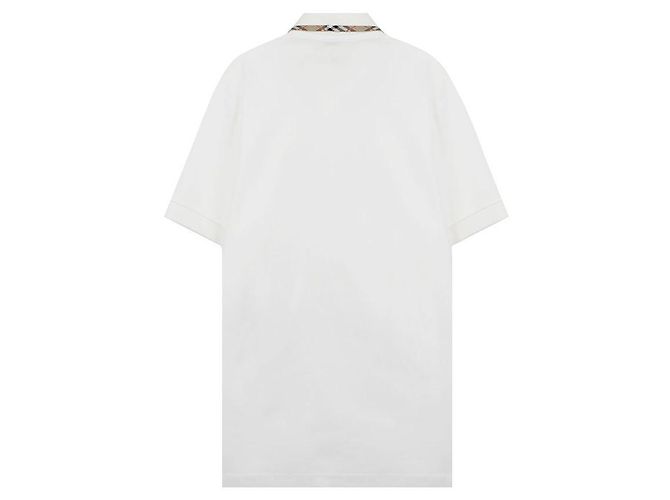 Burberry Polo de algodão ajustado Branco - vista 4