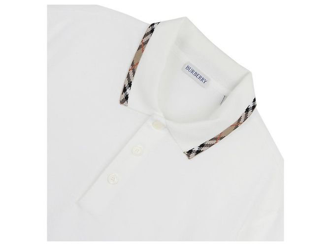 Burberry Polo de algodão ajustado Branco - vista 5