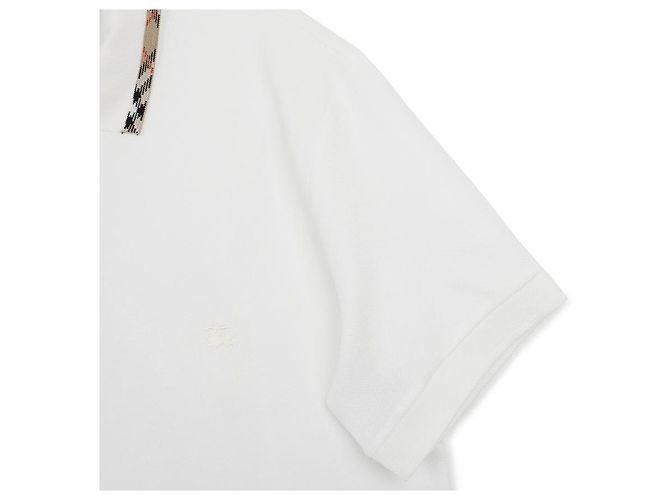 Burberry Polo de algodão ajustado Branco - vista 6