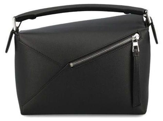 Loewe Piccola borsa Puzzle Edge in vitello classico Nero - vista 6