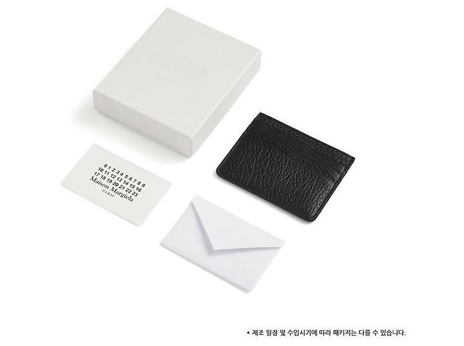 Maison Martin Margiela Grained Leather Card Holder Black - view 10