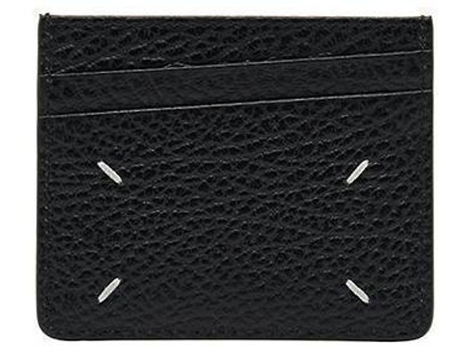 Maison Martin Margiela Grained Leather Card Holder Black - view 3