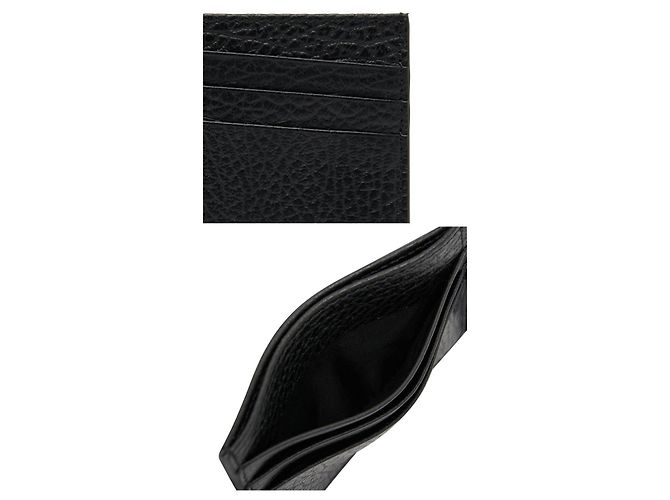 Maison Martin Margiela Grained Leather Card Holder Black - view 8