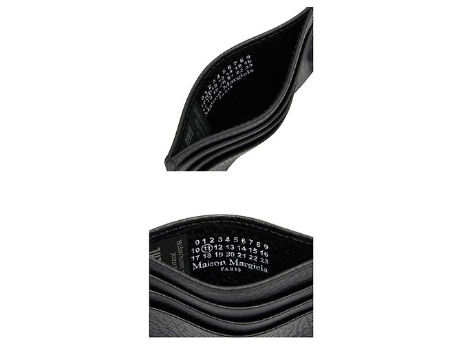 Maison Martin Margiela Grained Leather Card Holder Black - view 9