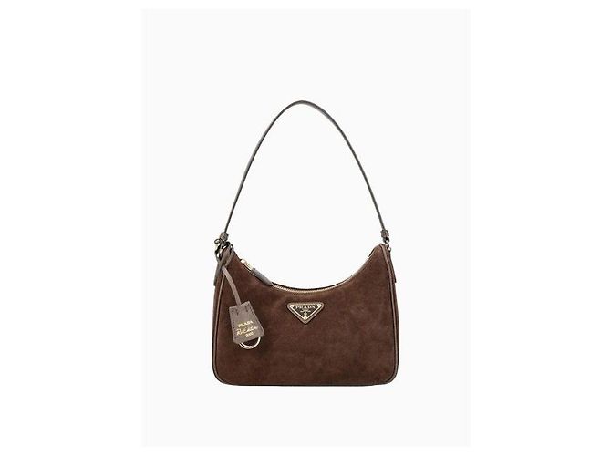 Prada Mini borsa in scamosciato ReEdition - vista 4