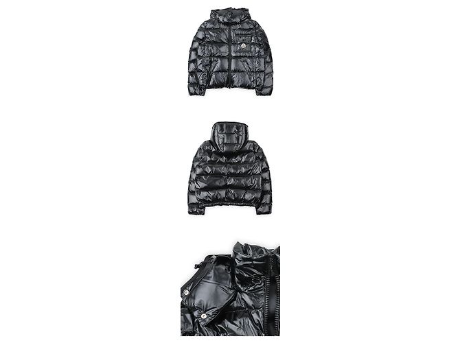 Moncler Chaqueta de plumón con capucha para mujer Negro - vista 3