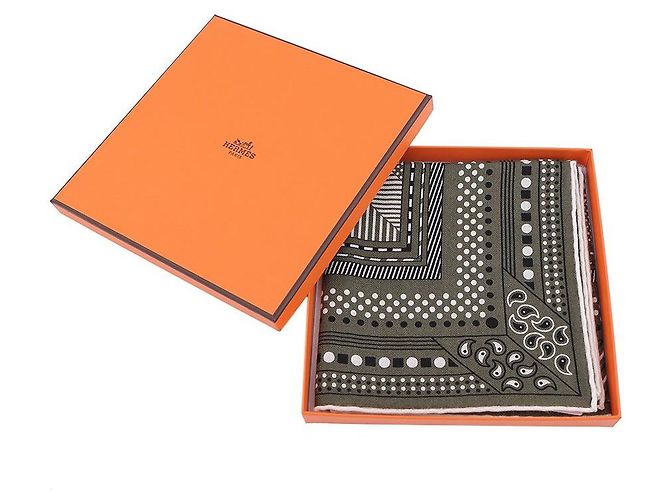 Hermès Foulard Bandana da Giorno Multicolore - vista 12
