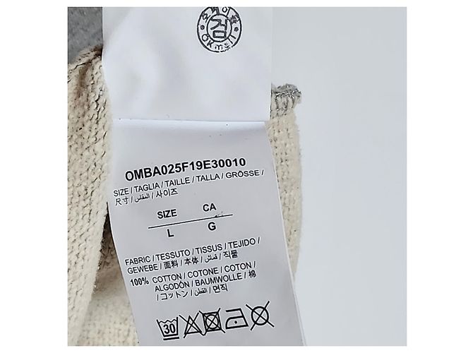 Off White Sudadera de acrílico gris con flecha Castaño - vista 5