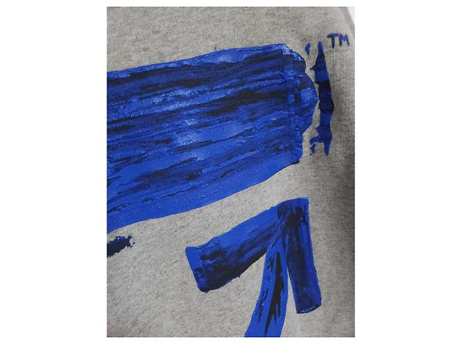 Off White Sudadera de acrílico gris con flecha Castaño - vista 7