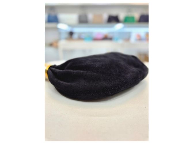 Chloé Borsa a tracolla Mini Hobo in scamosciato Nero - vista 18
