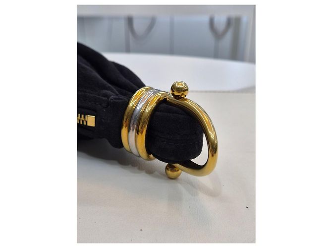 Chloé Borsa a tracolla Mini Hobo in scamosciato Nero - vista 21