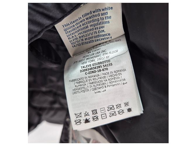 Moncler Taleb Damen Lang Daunenjacke Schwarz - Ansicht 10
