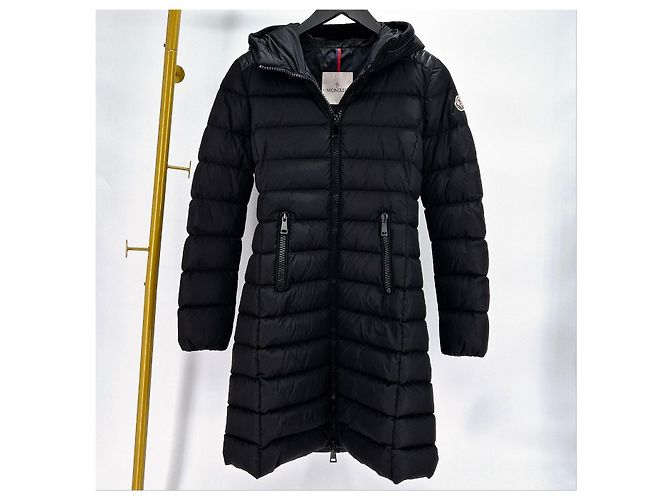 Moncler Taleb Damen Lang Daunenjacke Schwarz - Ansicht 2