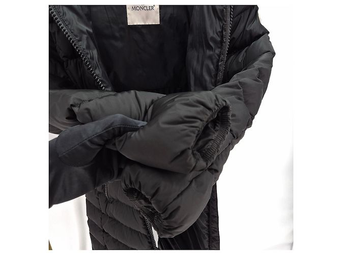 Moncler Taleb Damen Lang Daunenjacke Schwarz - Ansicht 8