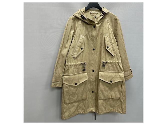 Louis Vuitton Abrigo con Capucha Monogram (Oversized para Mujer) Dorado - vista 3
